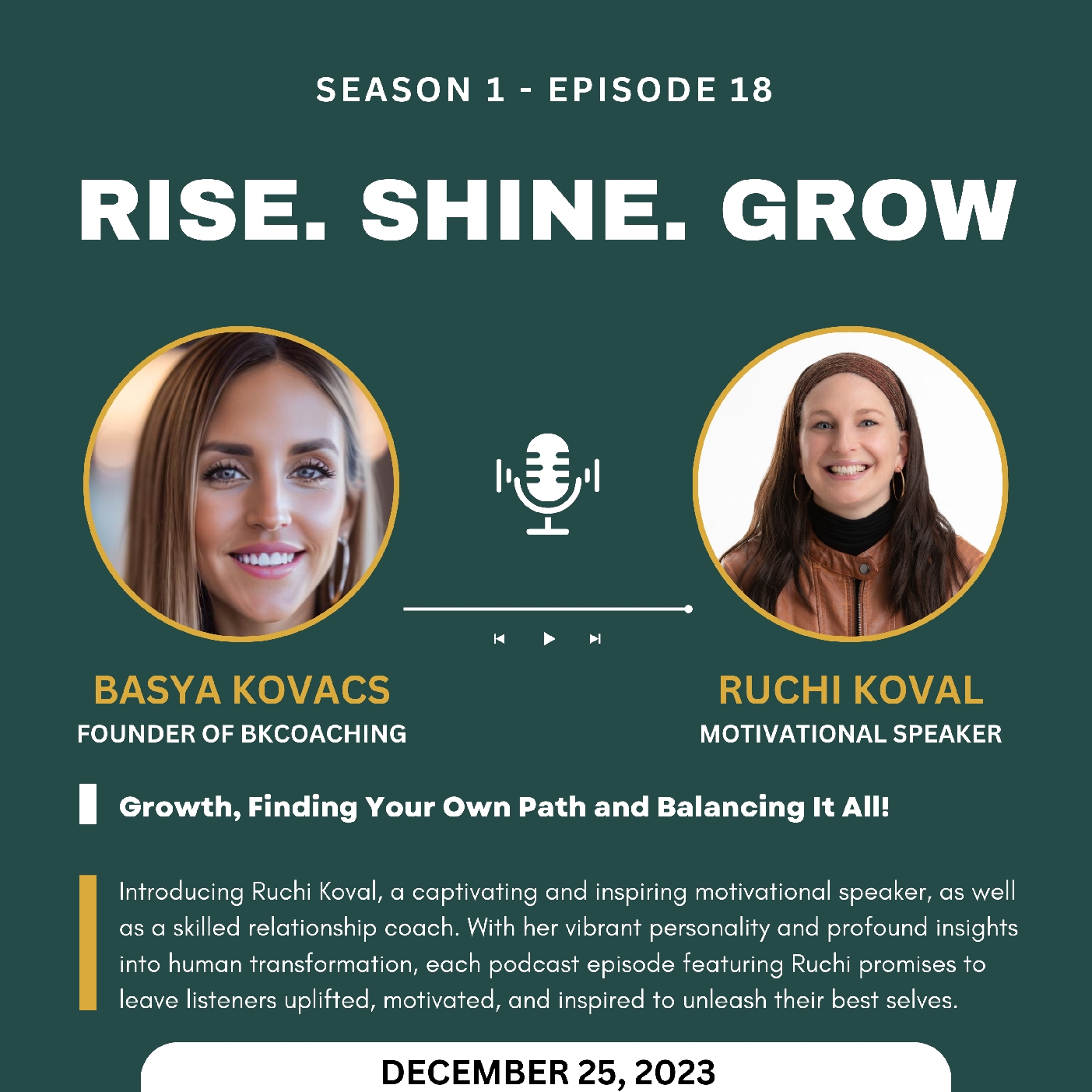 Rise. Shine. Grow