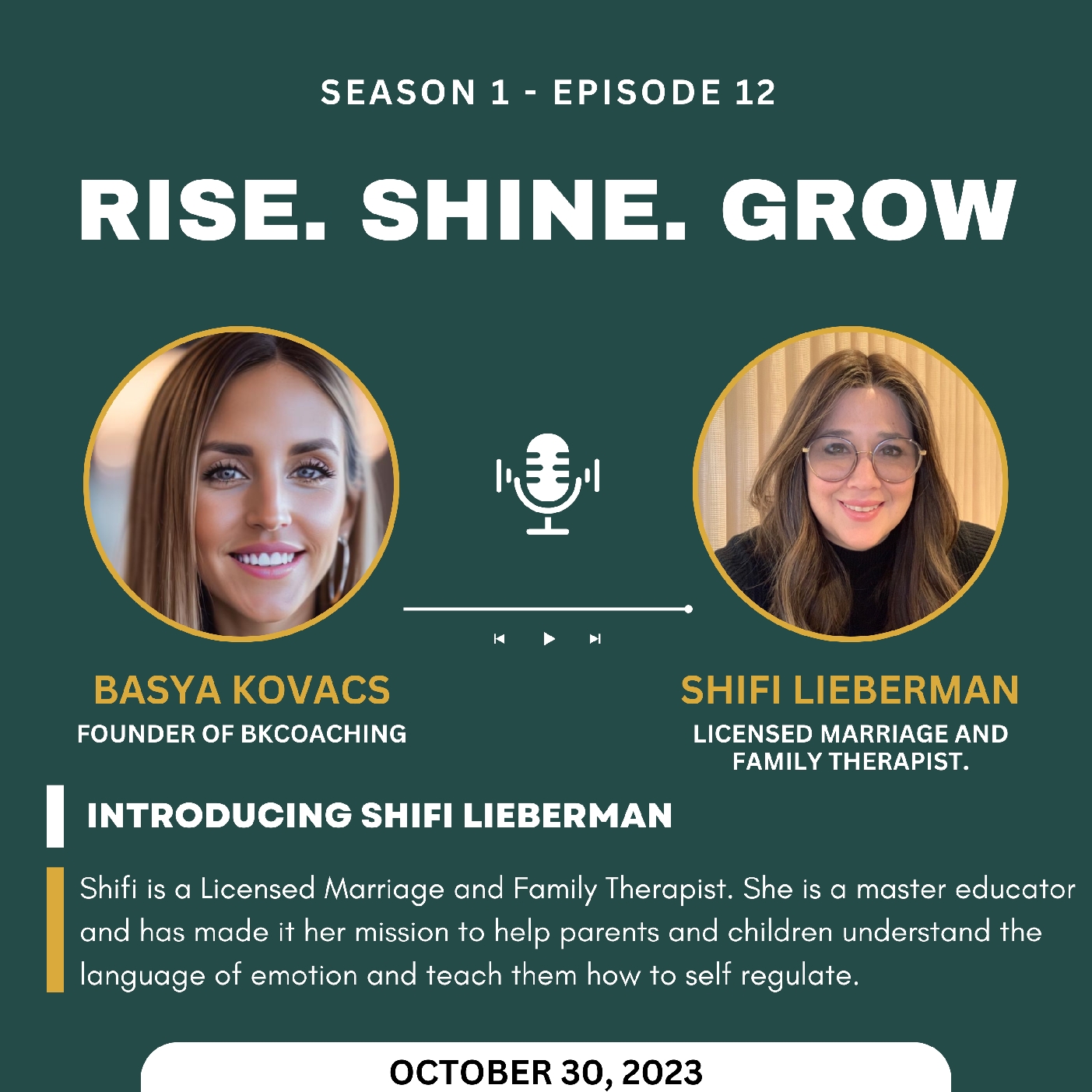 Rise. Shine. Grow