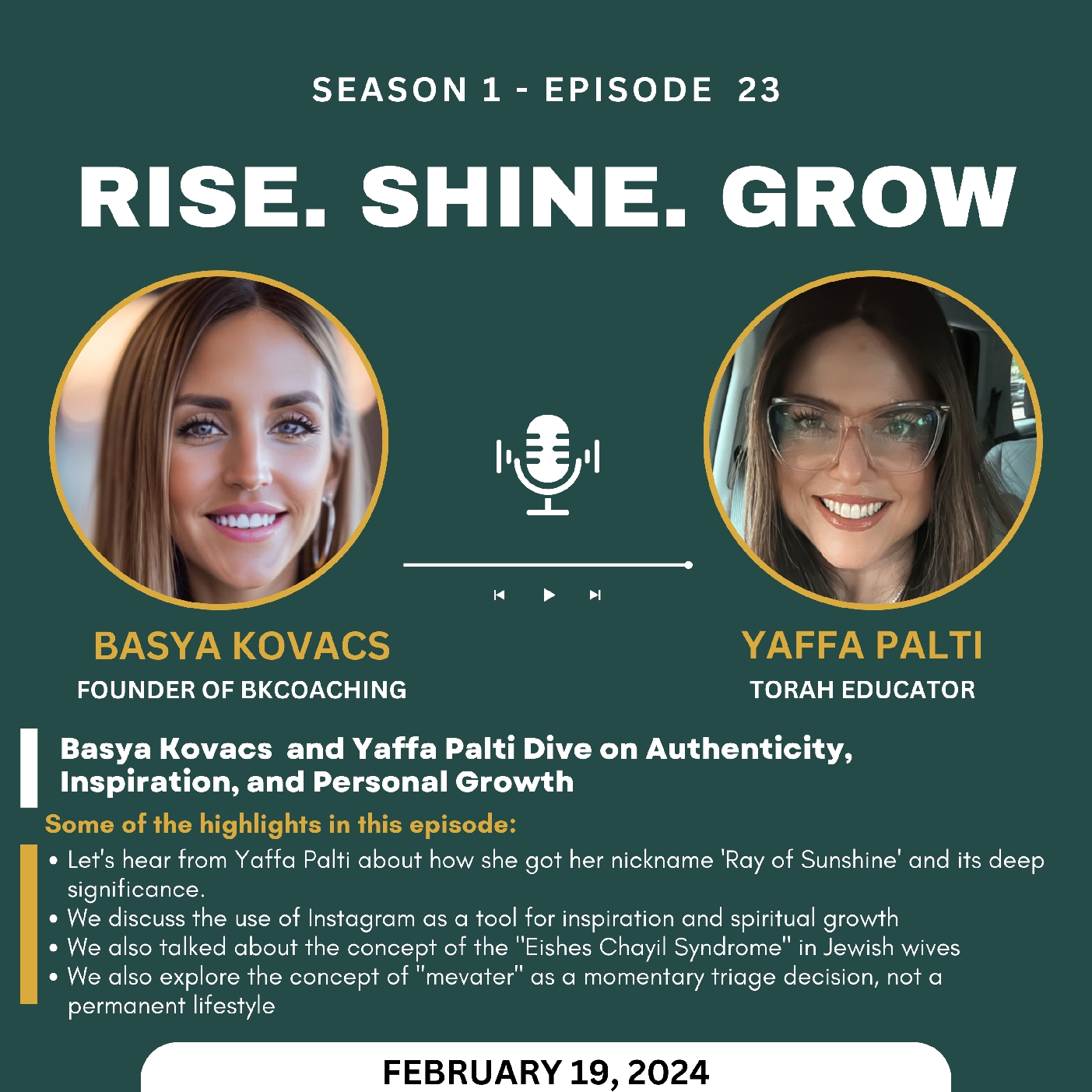 Rise. Shine. Grow