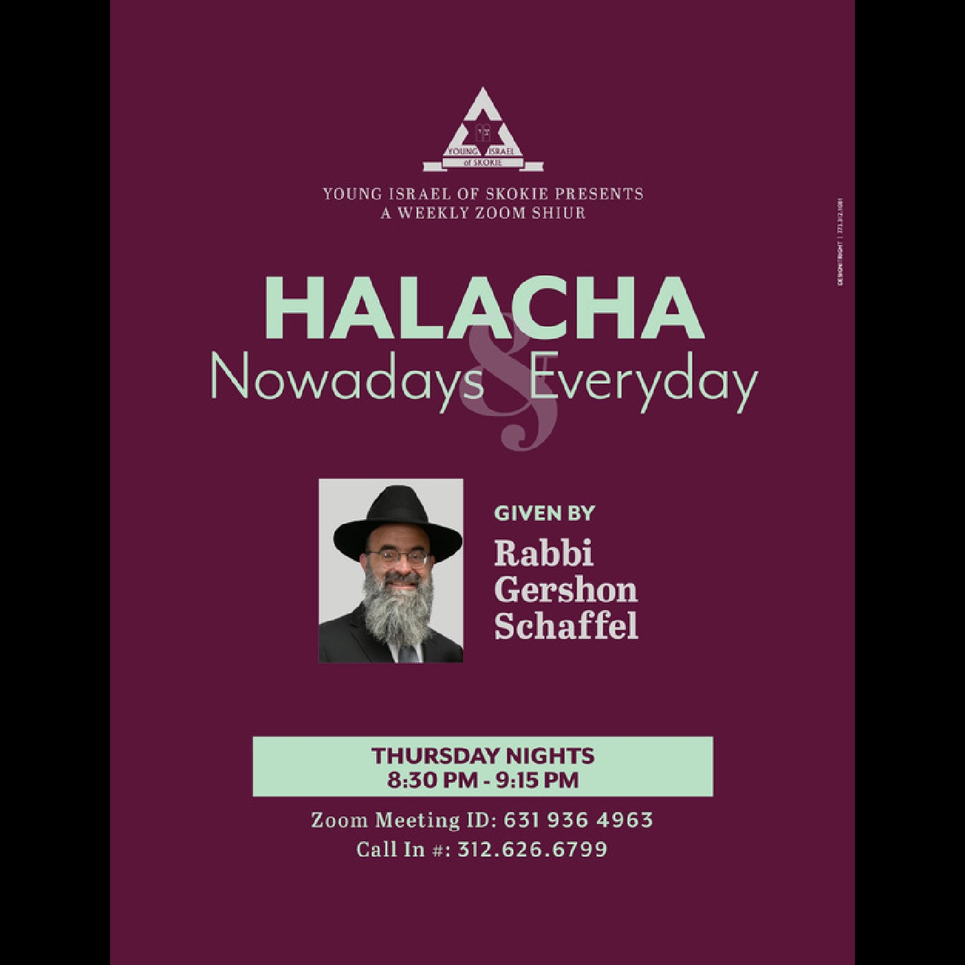 Rabbi Gershon Schaffel\'s Shiurim